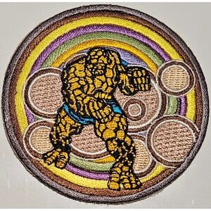 Vintage The Thing Marvel Comics Embroidered Patch Superhero Avengers Geeky Decor